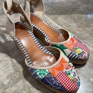 Coach Espadrille Kerrie Patchwork Size 10
